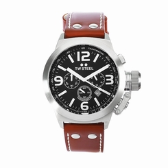 BRAND NEW BROWN TW STEEL TW6 45mm Chronograph WRIST WATCH