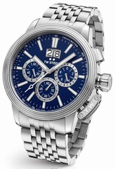 TW Steel Watch - Adesso - CE7022 (Men's) Chronograph Stainless Steel Blue 48mm