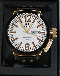 BRAND NEW TW STEEL CE1047 50mm WRIST WATCH Black Gold