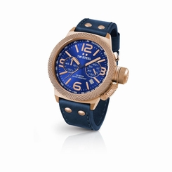 TW Steel Men`s Watch CS63 Chronograph Movement Rose Gold 45mm