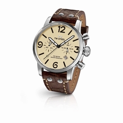 TW Steel Men`s Watch MS24 Chronograph Movement Maverick Collection 48mm