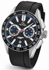 TW Steel Watch - Yamaha Factory Racing - GS2 Chronograph Black Rubber Strap 46mm
