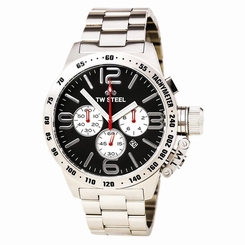 TW Steel CB4 Gent's Canteen Steel Bracelet Black Dial Chrono Watch