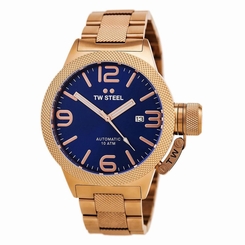 TW Steel CB185 Gent's Canteen Blue Dial Rose Gold Automatic Watch
