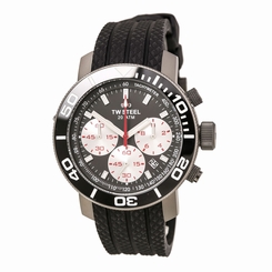 TW Steel TW704 Gent's Grey & Silver Dial Black Strap Dive Watch