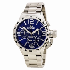TW Steel CB13 Gent's Blue Dial Steel Bracelet Chrono Date Watch