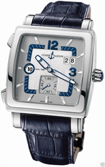 Ulysse Nardin Quadrato Dual Time 243-92/601 Stainless Steel New Ret: $8,800