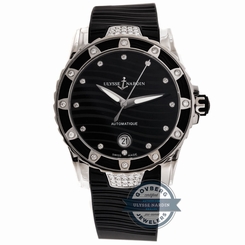 Ulysse Nardin Lady Diver 8153-180E-3C/12 Auto Steel Diamonds Ladies Watch Date
