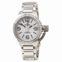 TW Steel TW302 Lady's White MOP Dial Steel Bracelet Crystal Watch 4046261702976