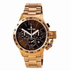 TW Steel CB193 Gent's Canteen Brown Dial Rose Gold Chrono Watch