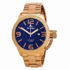 TW Steel CB186 Gent's Canteen Automatic Blue Dial Rose Gold Watch
