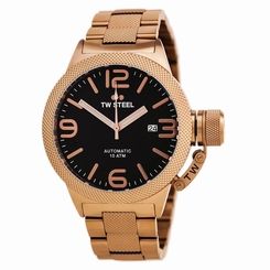 TW Steel CB175 Gent's Canteen Black Dial Rose Gold Automatic Watch