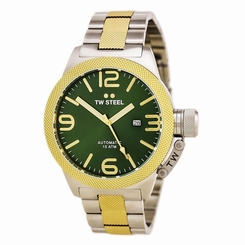 TW Steel CB66 Gent's Automatic Green Dial TT Yellow Gold Watch