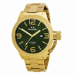 TW Steel CB226 Gent's Automatic Green Dial Yellow Gold Watch