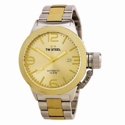 TW Steel CB55 Gent's Gold Dial TT Yellow Gold Automatic Watch