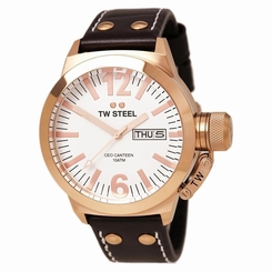  TW Steel CE1017 Men's Quartz Rose Gold Tone White Dial Watch