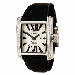 TW Steel CE3015B Gent's CEO Diamond MOP Dial Black Strap Watch