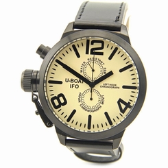 U-Boat Left Hook IFO 7249 Stainless Steel Black Men Watch 2717