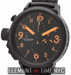 U-Boat Italo Fontana Flightdeck Chronograph PVD Black Dial 50mm U-7750/50
