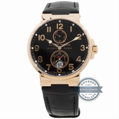  Ulysse Nardin Maxi Marine Chronometer 266-66/62 Auto 41mm Rose Gold Mens Watch