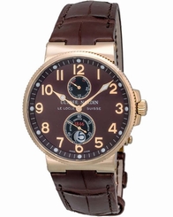 Ulysse Nardin Maxi Marine Chronometer 18K RoseGold Men's Watch 266-66/625