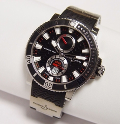 Ulysse Nardin Maxi Marine Diver Titanium Watch 263-90-3/72 Box/Papers List-$9500