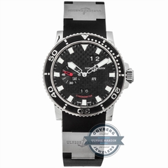 Ulysse Nardin Acqua Calendar LE 333-55-3/02 Auto Steel Mens Rubber Strap Watch