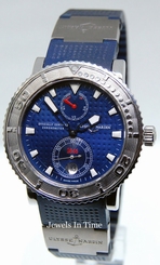 Ulysse Nardin Mens Blue Max Stainless Steel Mens Watch Box/Papers 263-58