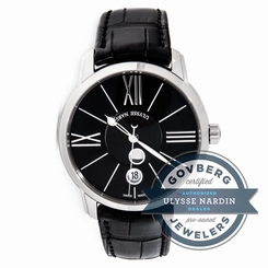 Ulysse Nardin Classico Luna Moonphase Auto Steel Strap Mens Watch 8293122242