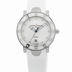 Ulysse Nardin Lady Marine Diver Diamond Auto Steel Strap Watch 8103-101EC-3C/10