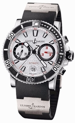 New Mens Ulysse Nardin Maxi Marine Diver Chronograph Auto Watch 8003-102-3/916