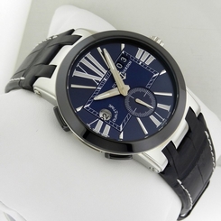 Ulysse Nardin Executive Dual Time 243-00 Blue Stainless Steel 43mm Ret: $8,700