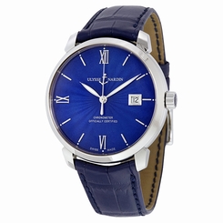 Ulysse Nardin San Marco Classico Blue Dial Automatic Mens Watch 8153-111-2-E3