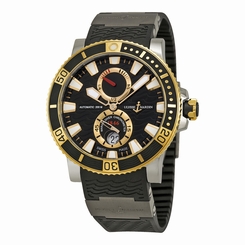 Ulysse Nardin Maxi Marine Diver Titanium and 18kt Yellow Gold Mens Watch 845960063692