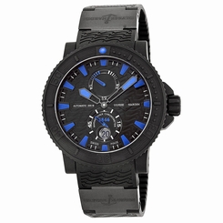 Ulysse Nardin Black Sea Automatic Black Dial Black Rubber Mens Watch 845960053778