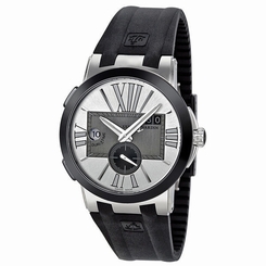 Ulysse Nardin Executive Dual Time Automatic Silver Dial Mens Watch 243-00-3-421 845960031523