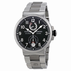 Ulysse Nardin Maxi Marine Black Dial Stainless Steel Mens Watch 1183-126-7M-62