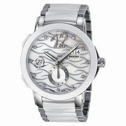 Ulysse Nardin Executive Dual Time Diamond Mother of Pearl Ceramic Ladies Watch