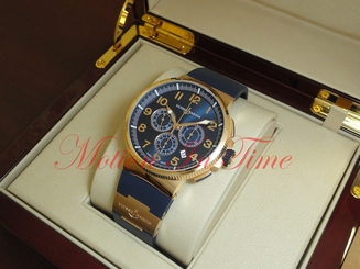 Ulysse Nardin Marine Chronometer Manufacture Chronograph 18kt 43mm 1506-150-3/63