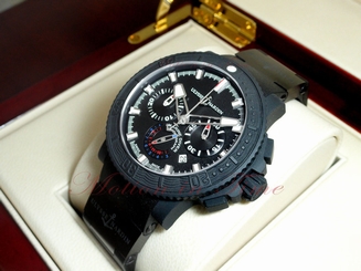 Ulysse Nardin Maxi Marin Diver "Black Sea" Chronograph, Ref # 353-92-3C