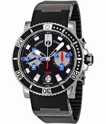 ULYSSE NARDIN Maxi Marine Automatic Chronograph 8003-102-3-92 Retail $11,000 683498401261
