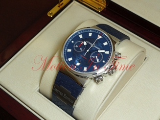Ulysse Nardin Blue Seal Chronograph Stainless Limited Edition 41mm 353-68LE-3