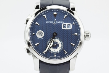 Fake AAA Ulysse Nardin Dual Time Manufacture Limited Edition Blue Rope Dial 3343-126 Watch