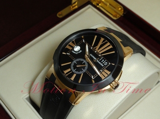 Ulysse Nardin Executive Dual Time 18kt Rose Gold 43mm Black Dial Ref:246-00-3/42