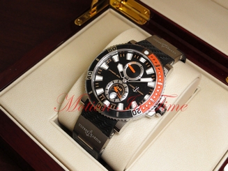 Ulysse Nardin Maxi Marine Diver Titanium 45mm Black Dial on Rubber 263-90-3/92 717449267672