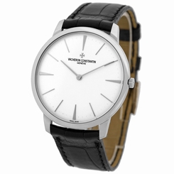VACHERON CONSTANTIN 18K White Gold Patrimony Grande Taille # 81180 Warranty 2013