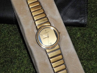 SWEET VACHERON CONSTANTIN 18K GOLD & SS MEN'S WATCH Orgn. PAPERS & CASE INCLUDED
