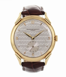 VACHERON CONSTANTIN OVERSIZED ENGINE-TURNED DIAL GOLD DRESS WATCH ref.4537