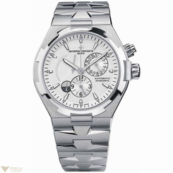 Vacheron Constantin 47450/b01a-9226 Overseas Dual Time Silver Watch Ret: $18,600