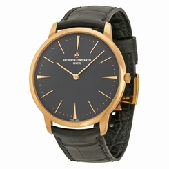 Vacheron Constantin Patrimony Grey Dial 18k Pink Gold Manual Mens Watch